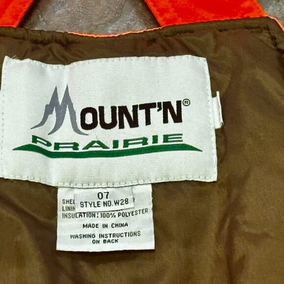 Mount' N Prairie Men's L Blaze Orange Insulated Hunting/Work/Hiking Bib Overalls - Picture 5 of 9